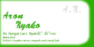 aron nyako business card